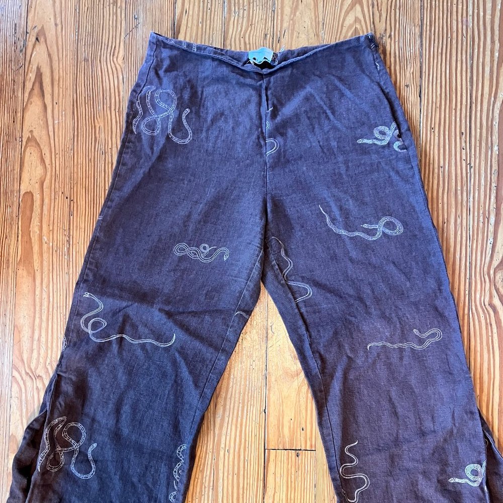 Brown Paloma Wool Snake Pants - Size 40